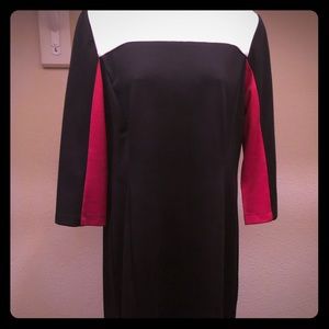 Black, red and white dress size 12